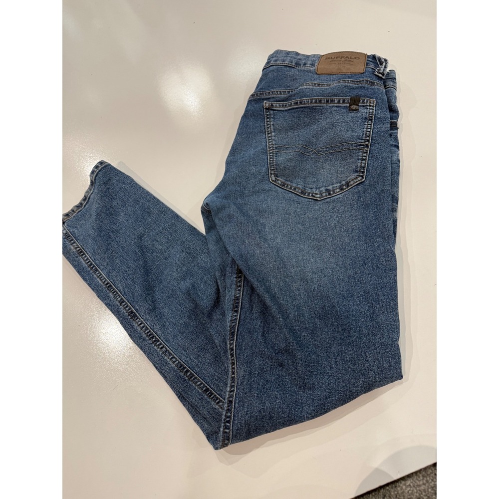 Buffalo David Bitton Slim Ash Jeans Mens 32x32 Medium Wash Denim